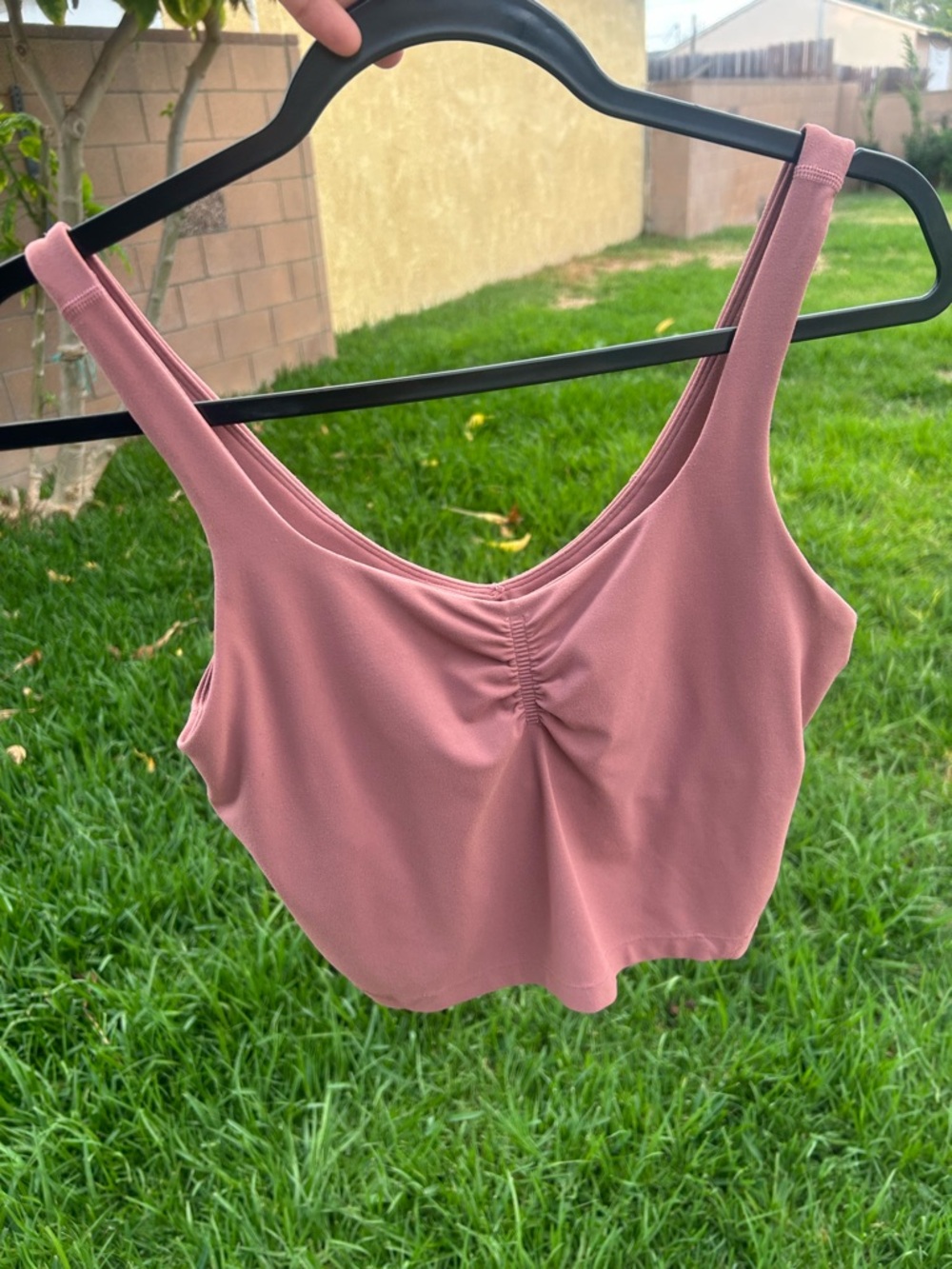 lululemon athletica Mauve Pink Ruched Front Tank Top - Picture 2 of 6